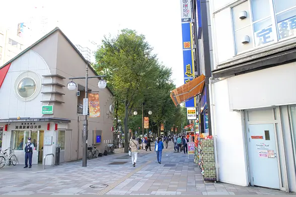 グリーン大通り沿い