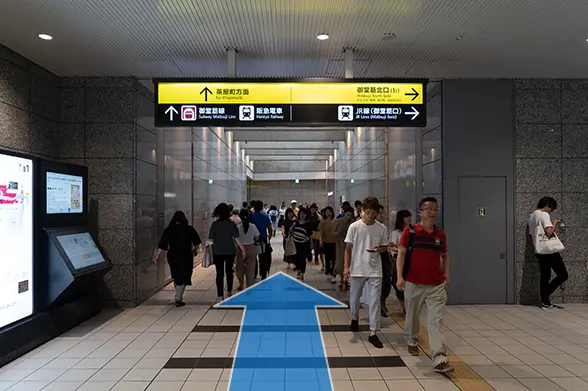 茶屋町方面